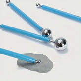 4-Piece Double-Ended Ball Metal Ceramic Clay Decorating Tool